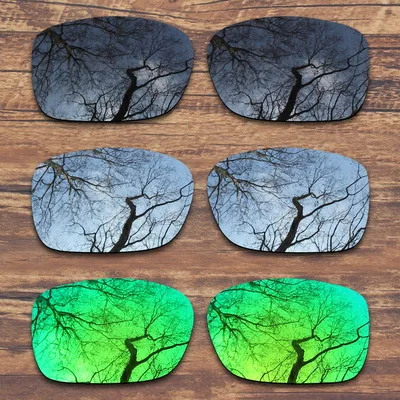 Black.Silver.Green ToughAsNails Замена поляризованных линз для Oakley Солнцезащитные очки-несколько вариантов - Цвет линз: Black.Silver.Green