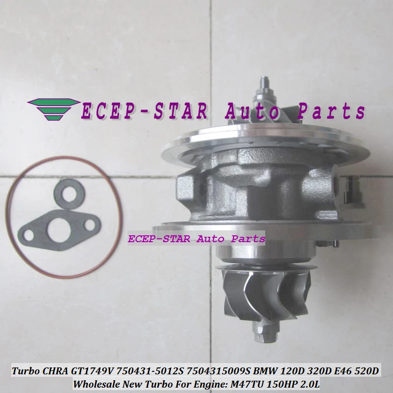 Бесплатная доставка турбо картридж CHRA GT1749V 750431 750431-5012S 750431-5009S Для BMW 120D 320D 520D X3 E83 2.0L