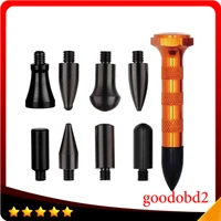 9pcs down knockdown tool paintless dent removal tool screw on tips tap down tool tips 9 heads