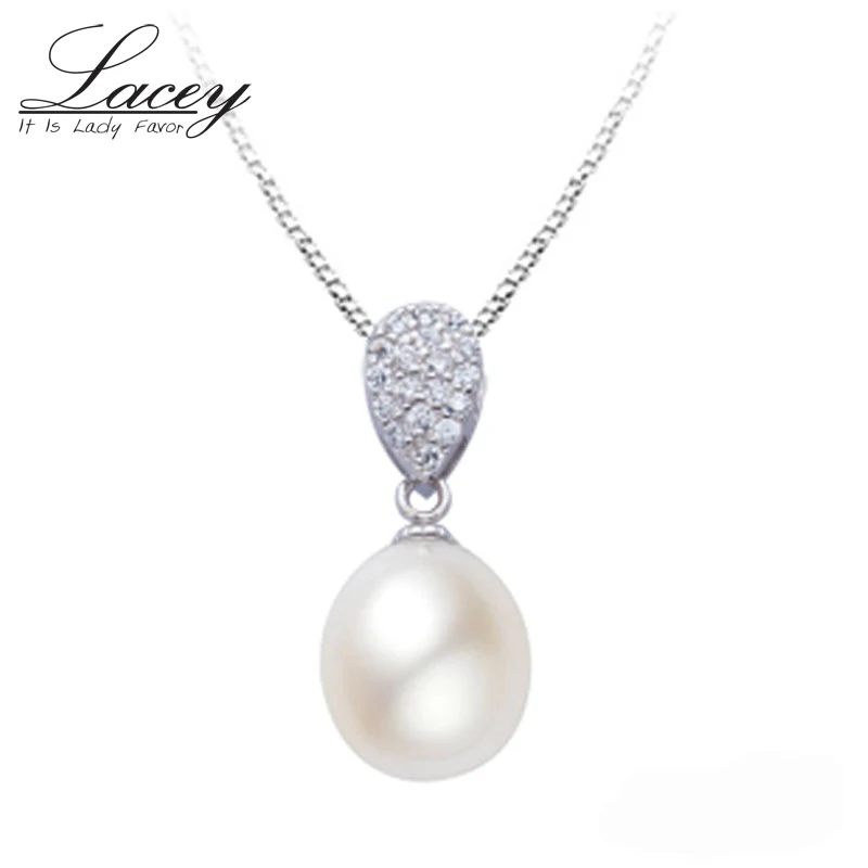 Женский кулон из серебра 925 пробы с натуральным жемчугом|gift new|gift crystaljewelry jewellry |