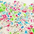 5 шт., разноцветные светящиеся в темноте стеклянные флаконы