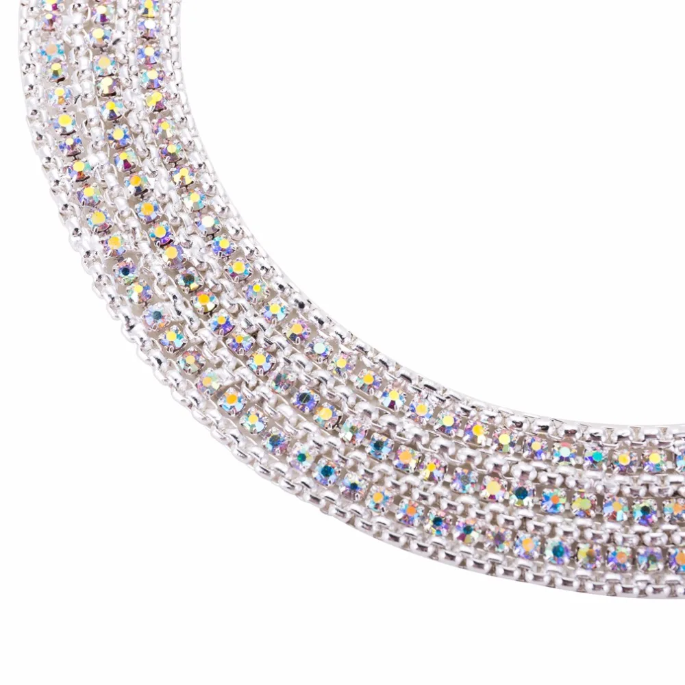 JOUVAL модные большие ожерелья 2017 женские крученые кристаллы чокер Стразы