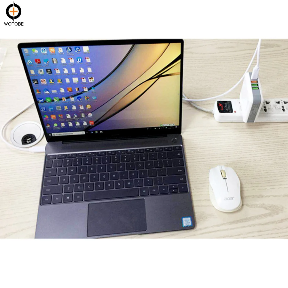 TYPE-C 61W USB C адаптер питания QC3.0 зарядное устройство/SPC/AFC для huawei/samsung, PD60W для xiaomi iPad/iPhone/MacBook(будет 2 м кабель
