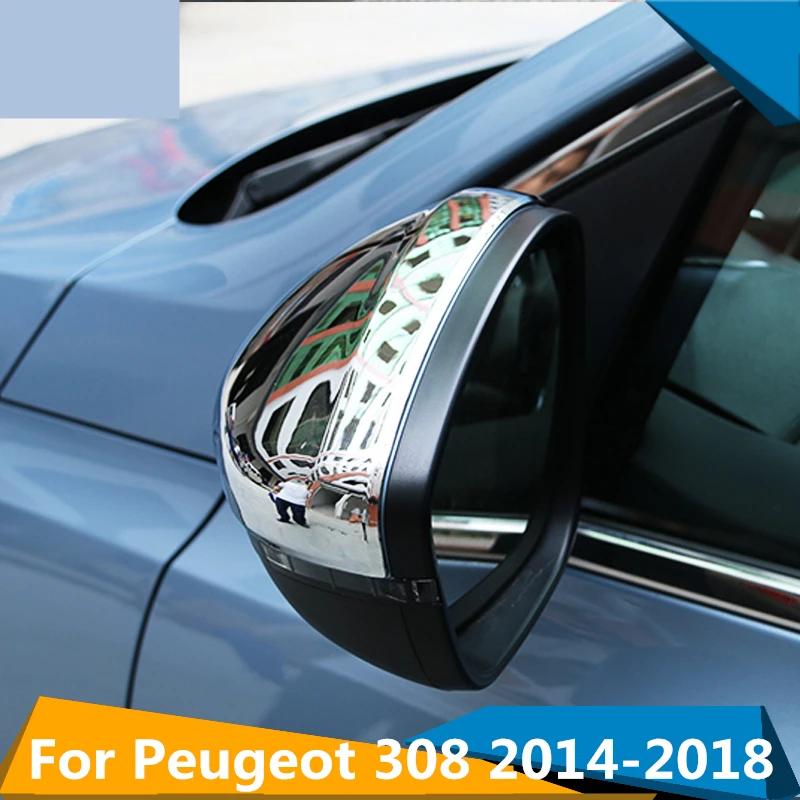 Автомобильные чехлы для зеркала заднего вида экстерьера украшения Peugeot 308 2014