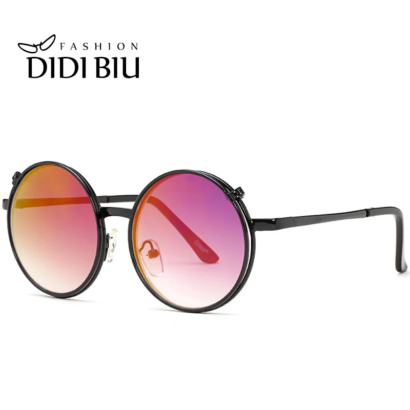 C4 Black Frame DIDI, хиппи, детская клипса, солнцезащитные очки по рецепту, подходят для небольших круглых очков, панк-звезда, Lunette Enfant C668 - Цвет линз: C4 Black Frame
