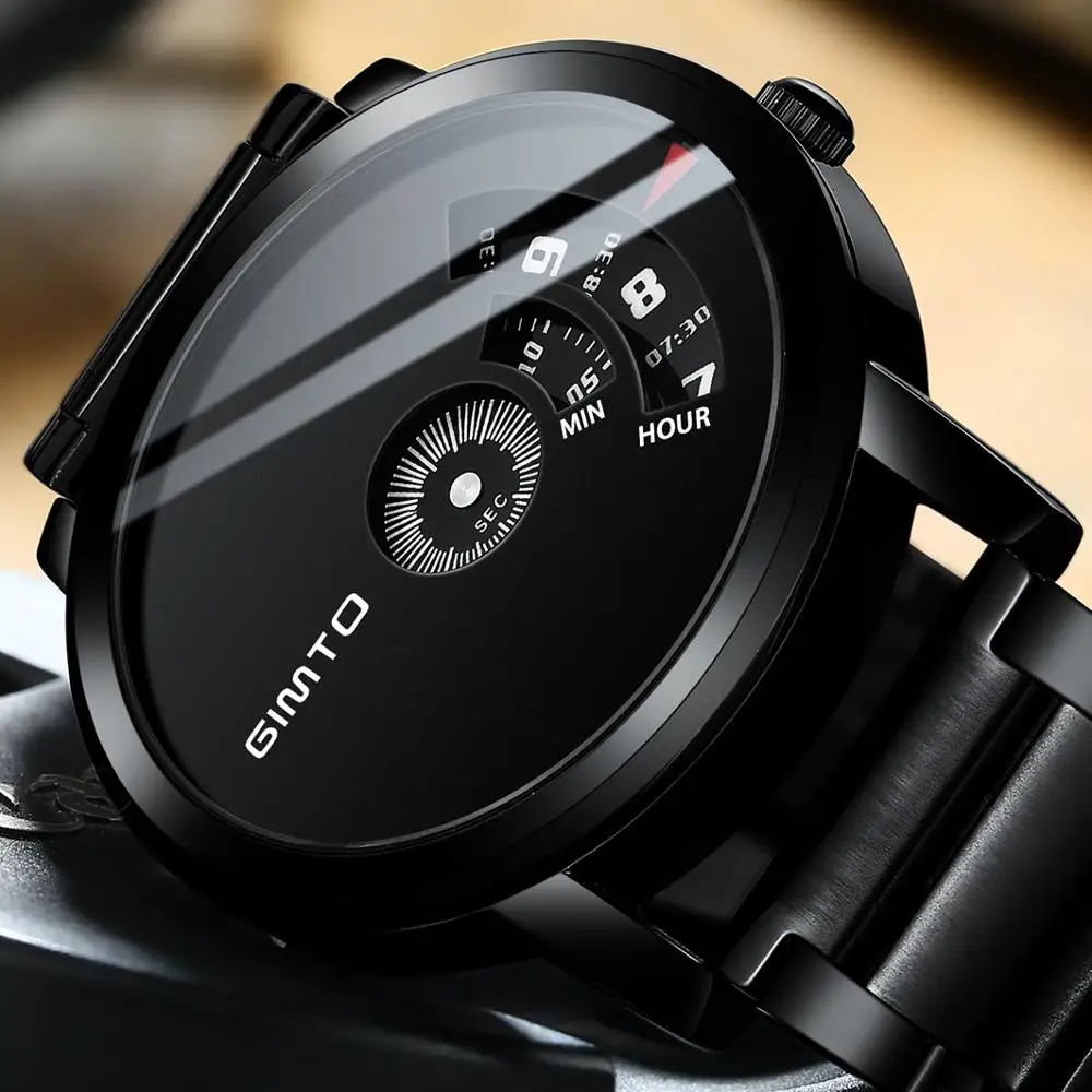 2018 оригинальные Поворотные Часы мужской роскошный бренд часов стальные мужские