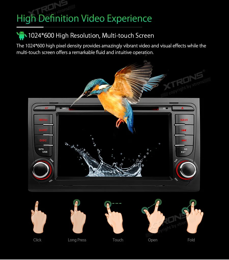 XTRONS " Android 8,1 радио Автомобильный GPS DVD плеер RCA RDS USB для Audi A4 S4 B6 B7/RS4 2002 2003 2004 2005 2006 2007 2008/Seat EXEO