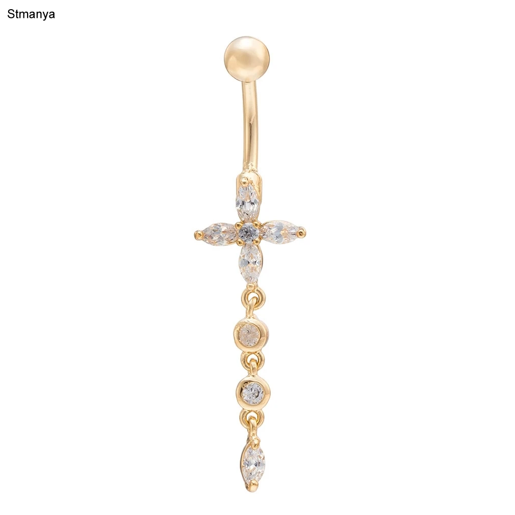 Заводская оптовая продажа кольцо для пупка из циркония AAA ювелирные изделия