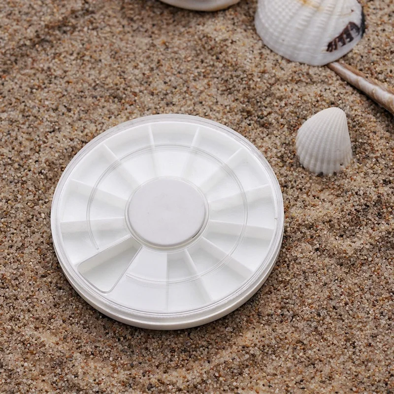 Новый 10x вращающийся контейнер чехол для дизайна ногтей Пустые колеса хранения