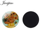 JWEIJIAO винтажная Картина Ван Гога художественный зажим 25 мм стеклянный кабошон DIY бусины магнитная наклейка магнит на холодильник Ювелирная фурнитура ZZ75