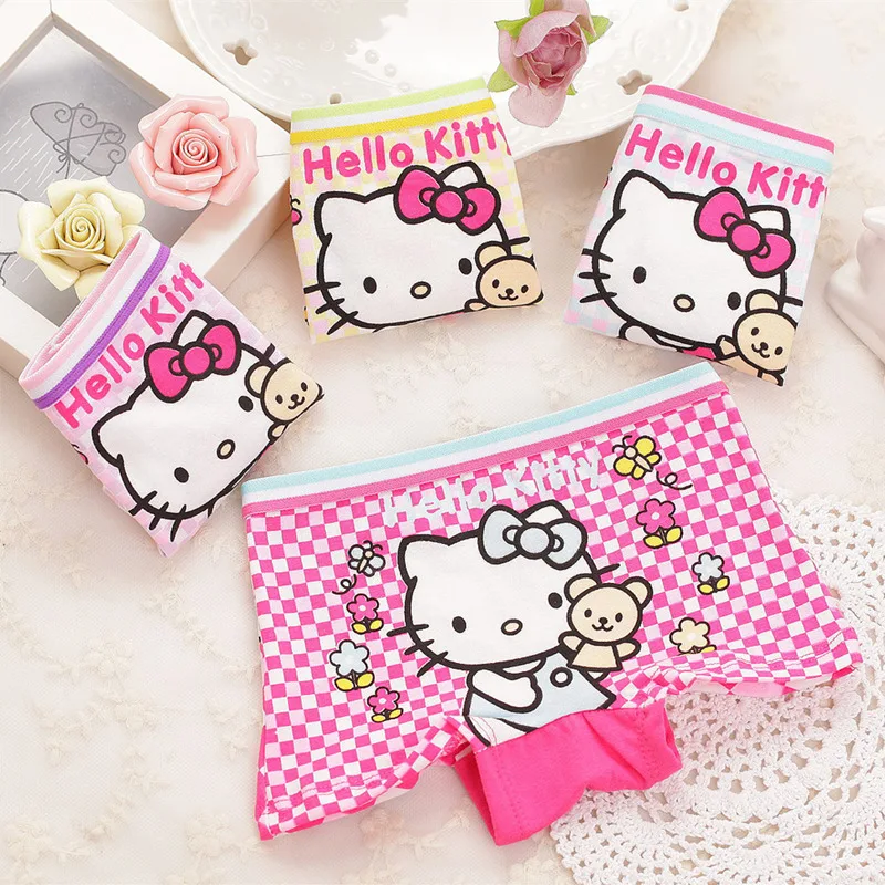 

4pcs/lot cartoon cool children boxer underwear girl cotton pants for kids pants Briefs Panties underpants 2-9T