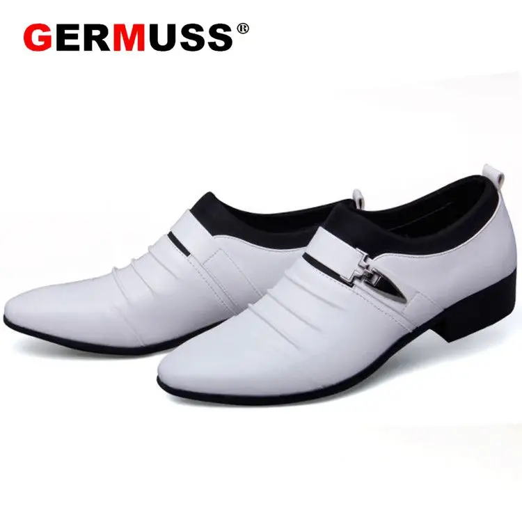 Туфли мужские кожаные деловые лоферы заостренный носок для офиса свадьбы