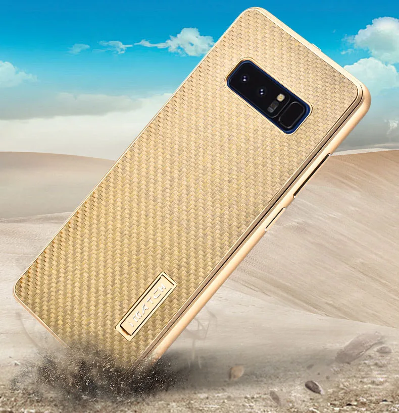 Imatch чехол для samsung Примечание 8 9 Note8 металлический корпус алюминий+ углеродного волокна задняя крышка для samsung S8 S9 плюс Примечание 9 8 coque