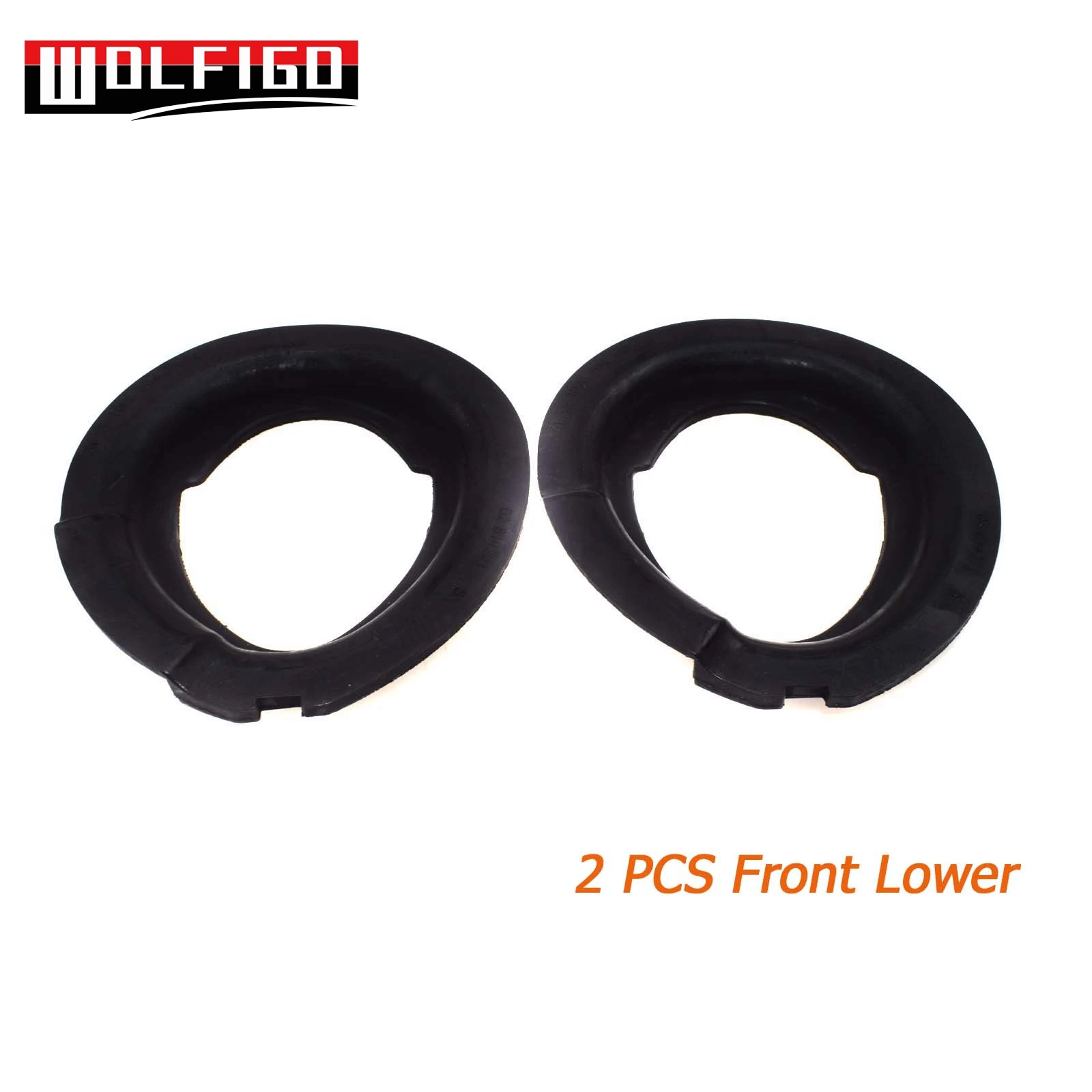 Front Lower x 2 WOLFIGO 1 шт./2 шт./4 шт. пружинная накладка Передняя верхняя Передняя Нижняя подвеска пружинный изолятор для E39 E46 E85 31331096664,31331091867 - Цвет: Front Lower x 2