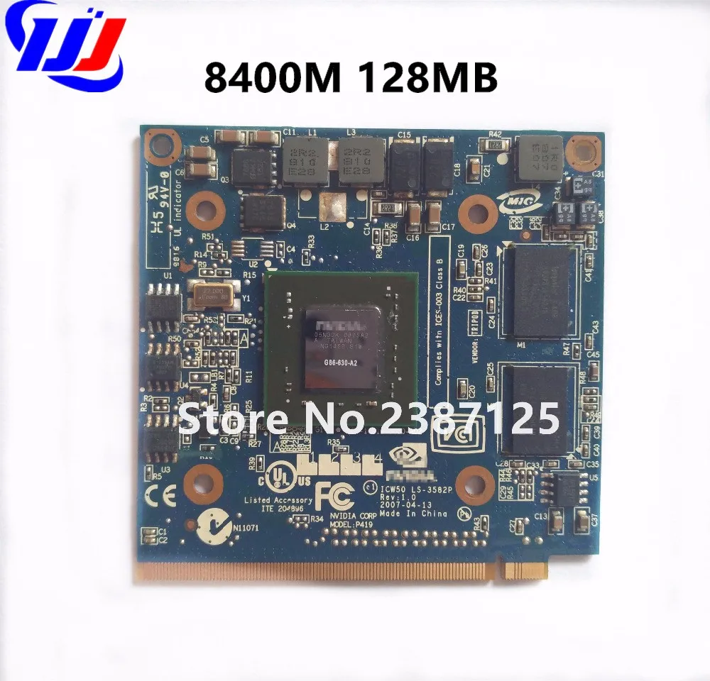 For n V i d a GeForce 8400M GS MXM IDDR2 128MB Graphics Video Card for A c e r spire 5920G 5520G 4520G 7520G 7520 7720G | Компьютеры и