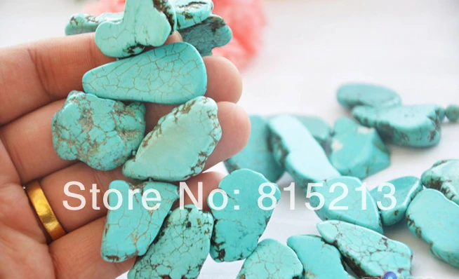 ddh001351 38mm original blue sheet turquoise bead necklace | Украшения и аксессуары