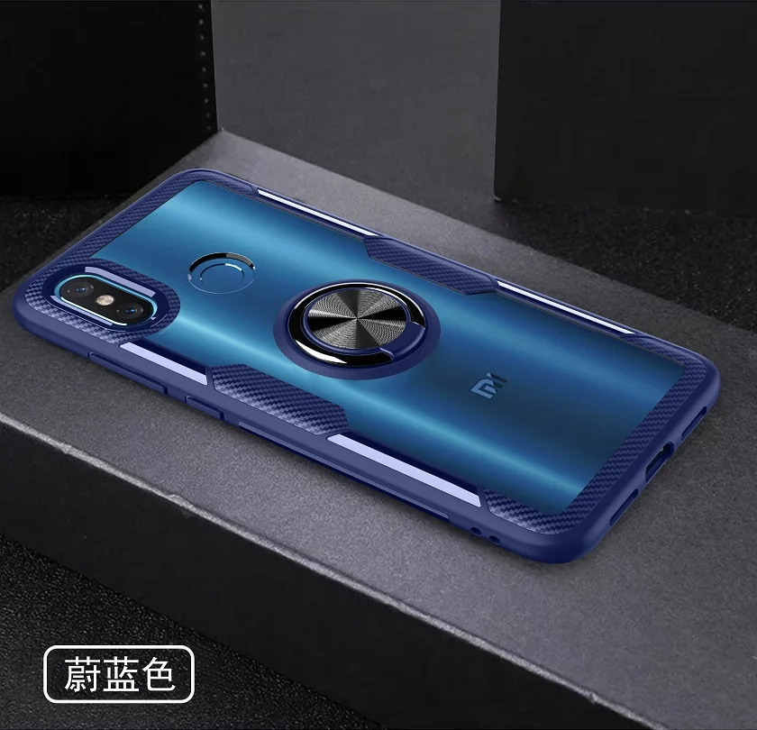YTIFOU новый продукт кристалл прозрачный ПК магнитное кольцо Стенд чехол для Xiaomi Mi8