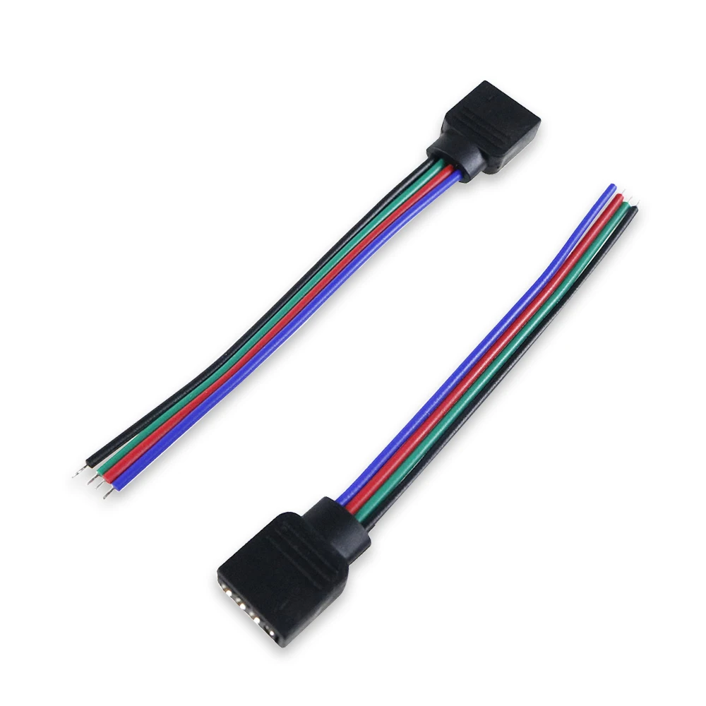 10 шт. светодиодный соединительный кабель 4pin разъем для 5050 3528 3014 SMD RGB полосы