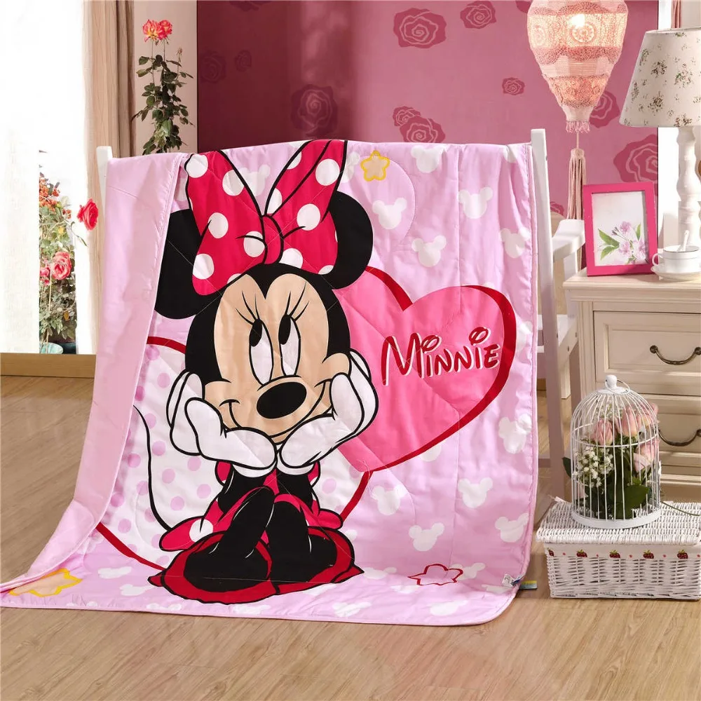 Детская кроватка Минни Маус 120x150 см|quilt summer|bed pinkcotton quilt |