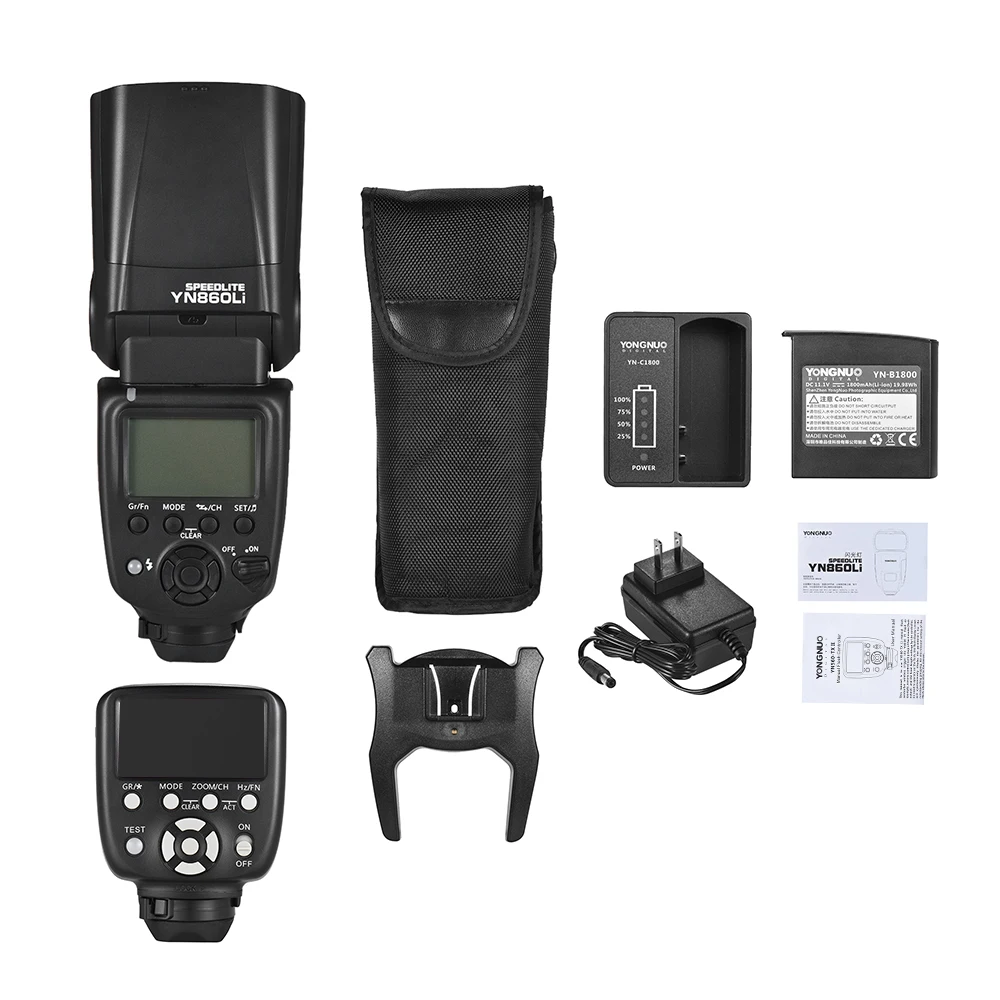 YONGNUO YN860Li Беспроводная вспышка Master Slave Speedlite+ YN560-TX II ручной триггер пульт дистанционного управления для Canon Nikon