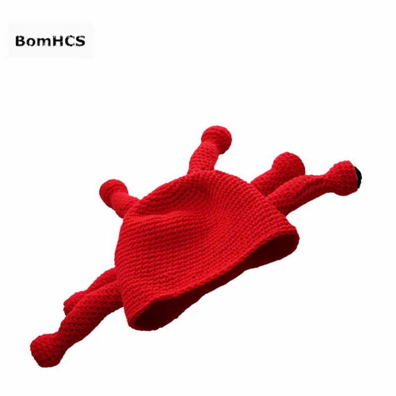 BomHCS Новинка осьминог паразитарный зверь шапочка ручной работы крючком шапка мужская зимняя теплая шапка вечерние подарок