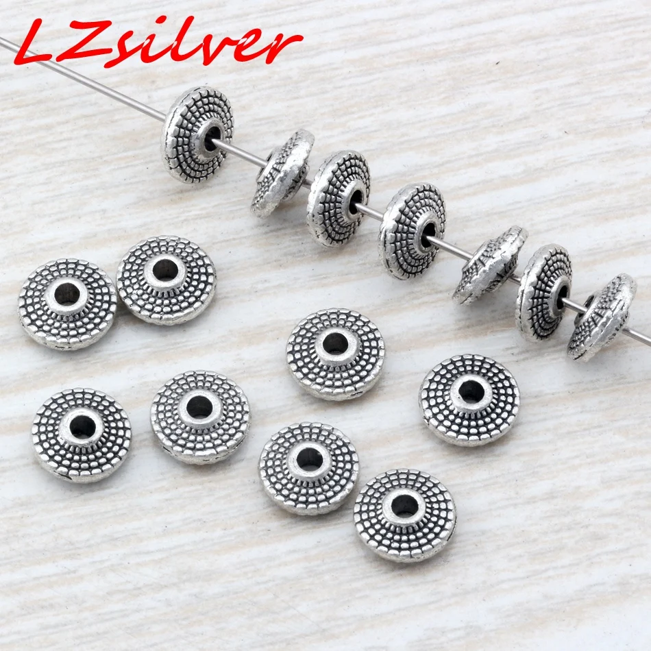 Горячая распродажа! Круглые бусины в горошек из цинкового сплава 8 х3 мм 20 шт. |