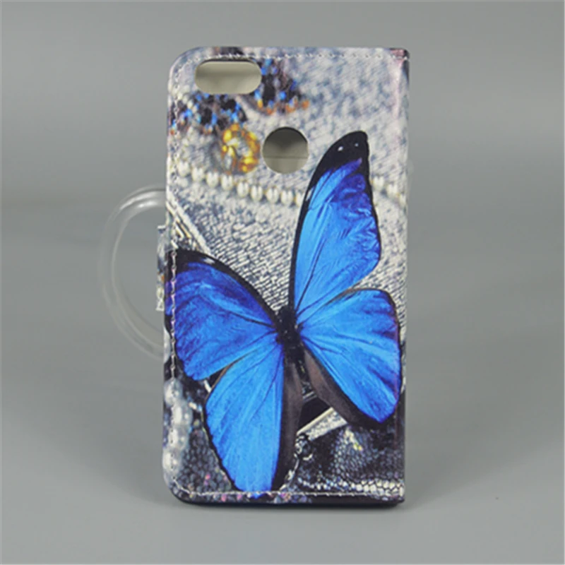 Новый дизайнерский чехол книжка с подставкой и изображением бабочки цветка