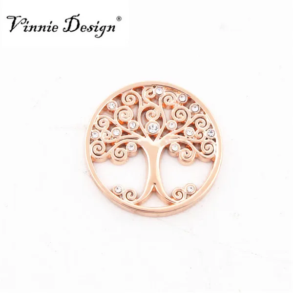 Vinnie дизайнерские ювелирные изделия горячая Распродажа 25 мм Мини Дерево жизни