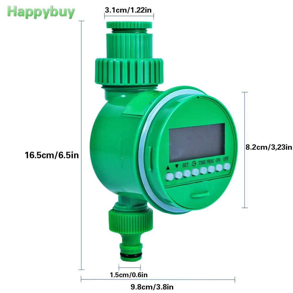 Electronic Garden Watering Timer Automatic LCD Display Screen Ball Valve Water Irrigation Controller System | Дом и сад