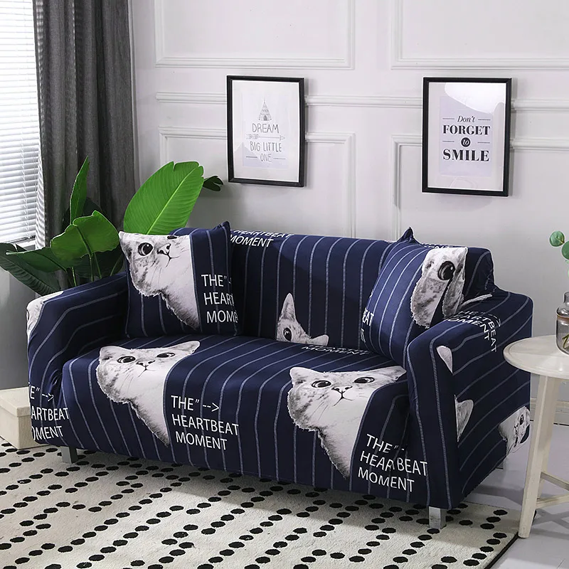 Эластичный Хлопковый чехол для дивана с принтом все включено чехлы полотенце