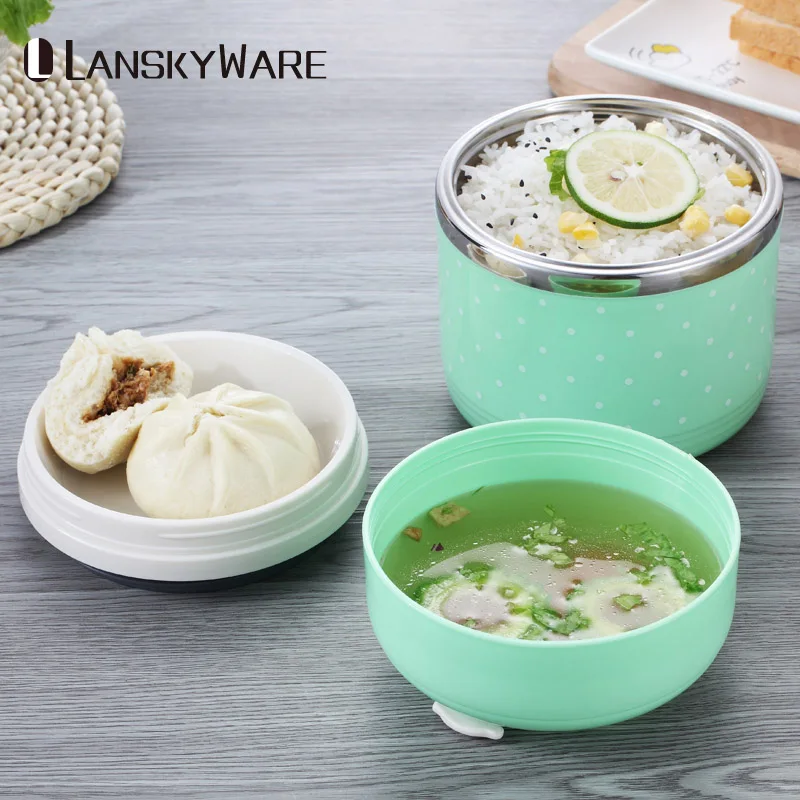 Портативный милые японские Bento Box герметичные Термальность для детей