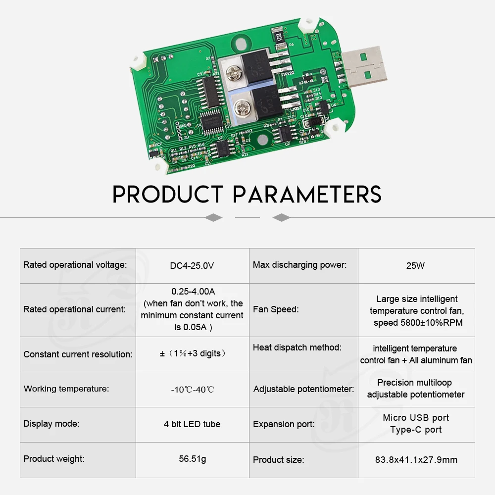 LD25 USB Интеллектуальная защита регулируемый постоянный ток Электронный вольтметр