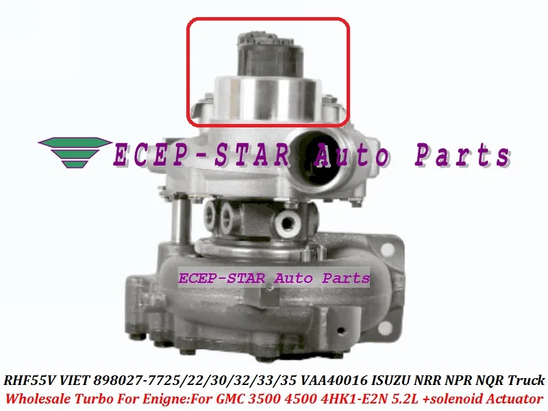 + Электромагнитный привод Turbo RHF55V VIET 8980277725 8980277722 VAA40016 для ISUZU NRR NPR NQR грузовик GMC 3500