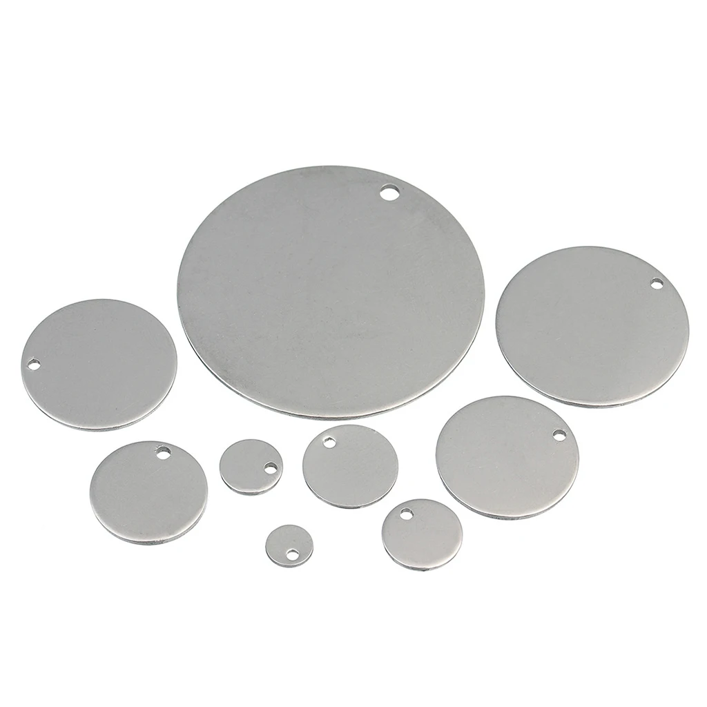 40 шт. круглые подвески из нержавеющей стали 8 мм|Подвески| |
