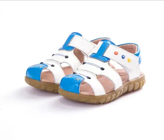 Сандалии для мальчиков и девочек натуральная кожа нескользящие пляжная обувь