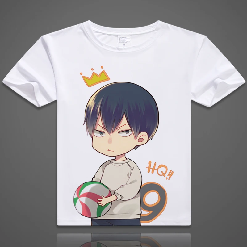 Футболки Coshome Haikyuu футболки Хината Shyouyou Kageyama Tobio для косплея костюмы мужчин и
