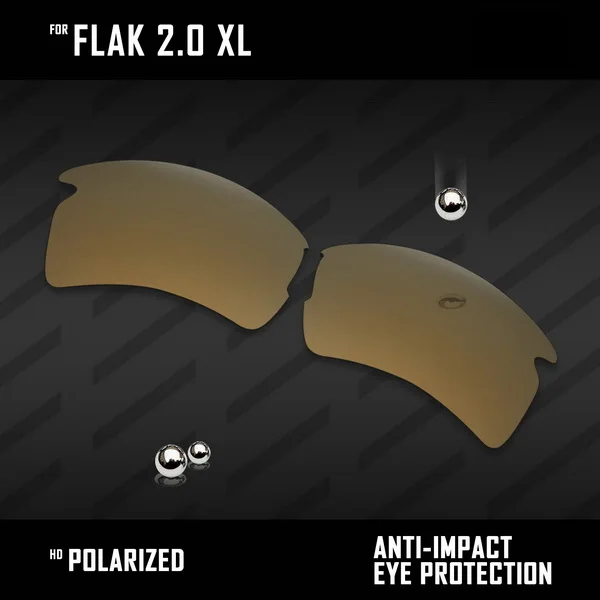 Bronze Gold OOWLIT линзы для замены солнцезащитных очков Оукли Flak 2,0 XL OO9188 Поляризованные-разноцветные - Цвет линз: Bronze Gold