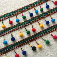 2 ярда/лот DIY кружевная бахрома с кисточками полиэстер хлопок этническое кружево обрезанная лента шитье латинское платье сценическая одежда занавеска декоративная