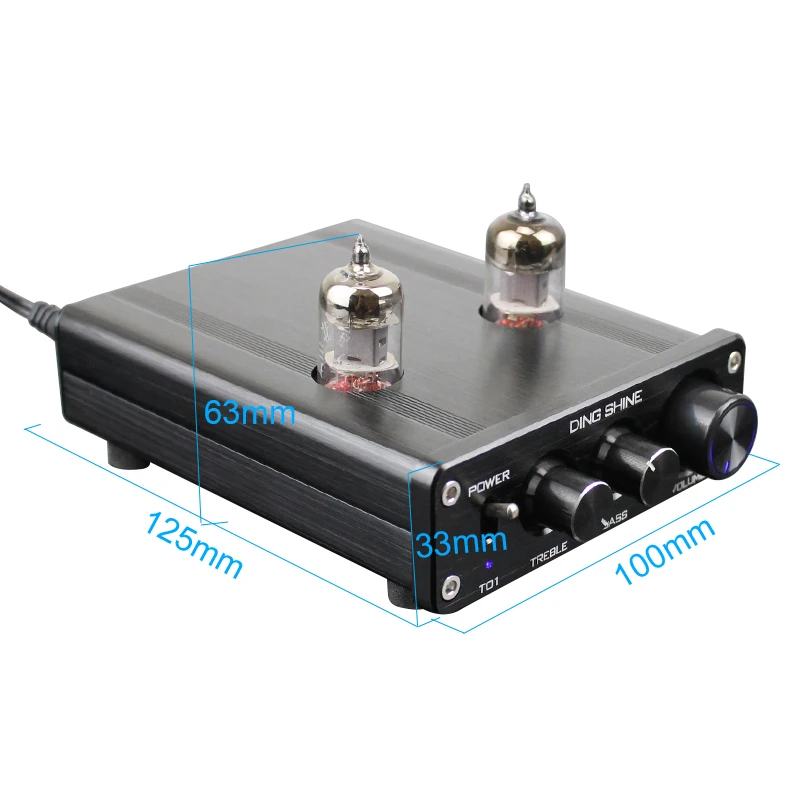 Aiyima Tube Pre аудио Усилители домашние лихорадка 6J1 трубки мини HiFi предварительного