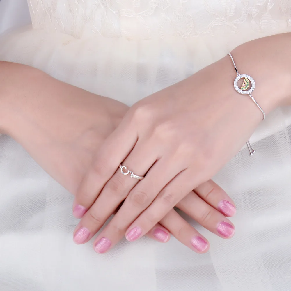 JewelryPalace счастливое число 5 рождения Юбилей регулируемое Открытое кольцо 925 пробы