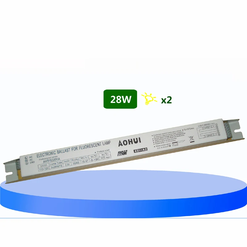 AHTF5228YIA 110V-2x28W-T5 линейных люминесцентных ламп ЭПРА для решетки лампы T5 интеграции огни