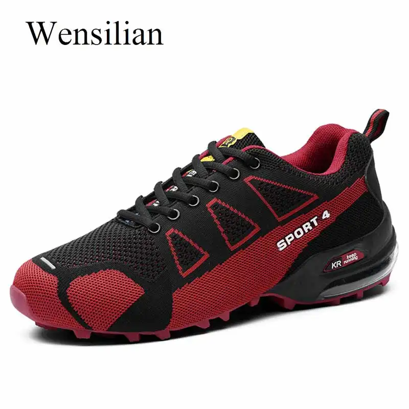 Running Shoes Men Sport Sneakers Athletic Baskets Homme Mesh Breathable Outdoors Zapatillas Hombre | Спорт и развлечения