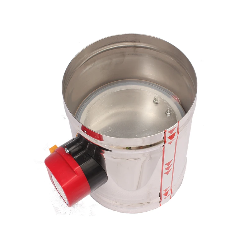 Электрический воздушный заслонка воздуховода из нержавеющей стали 100 мм клапан