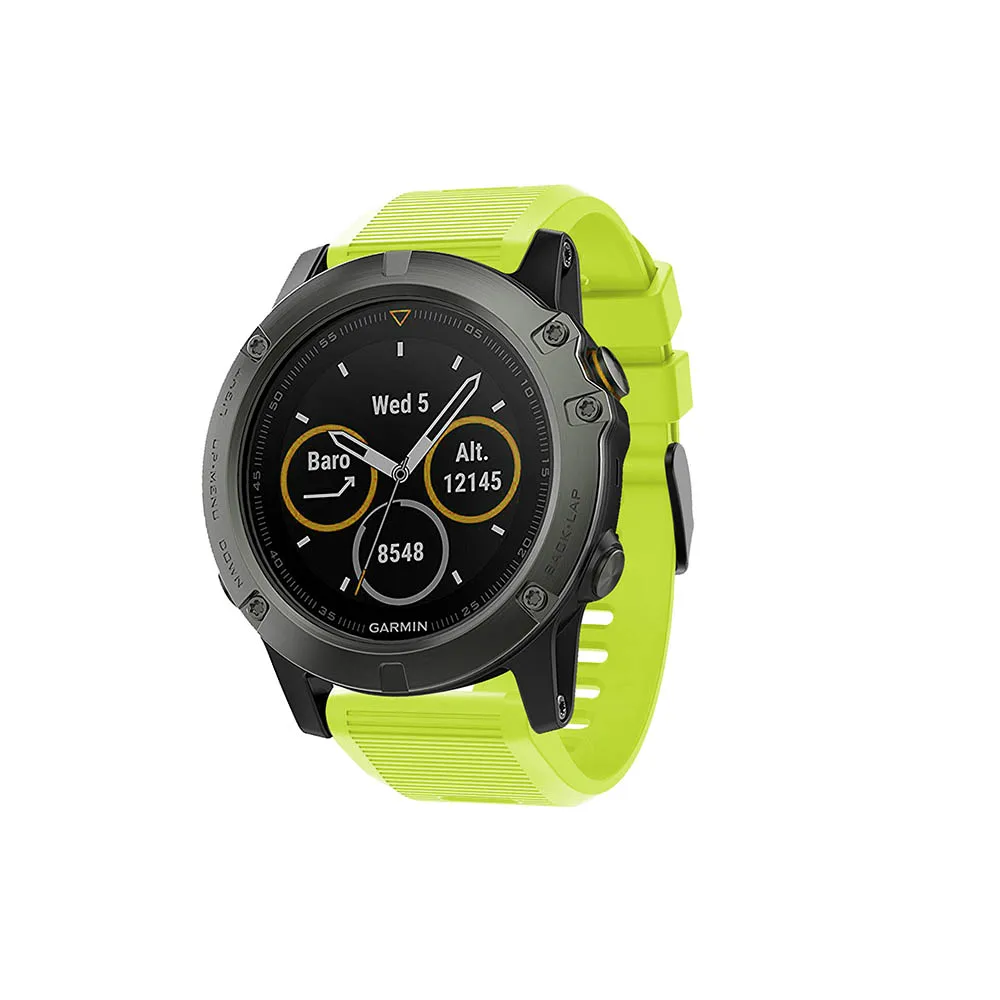 26 мм ремешок для Garmin Fenix 5X/5X Plus/Fenix 3/3HR спортивный силиконовый ремешок для часов с быстросъемным ремешком