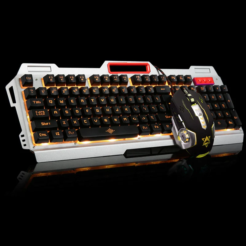 Проводная USB клавиатура с подсветкой 6 кнопок 3200 DPI|keyboard mice|mouse gamer keyboardwired keyboard mouse |