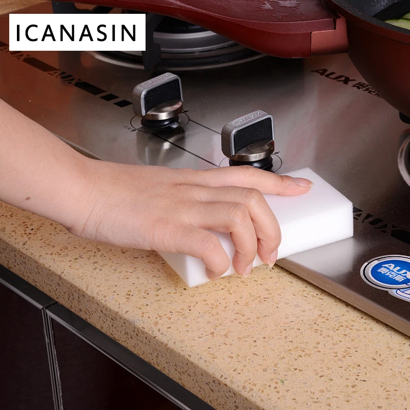 Губка для мытья посуды волшебная губка ICANASIN 100*70*30 мм 50 шт./лот|magic cleaning sponge|cleaning