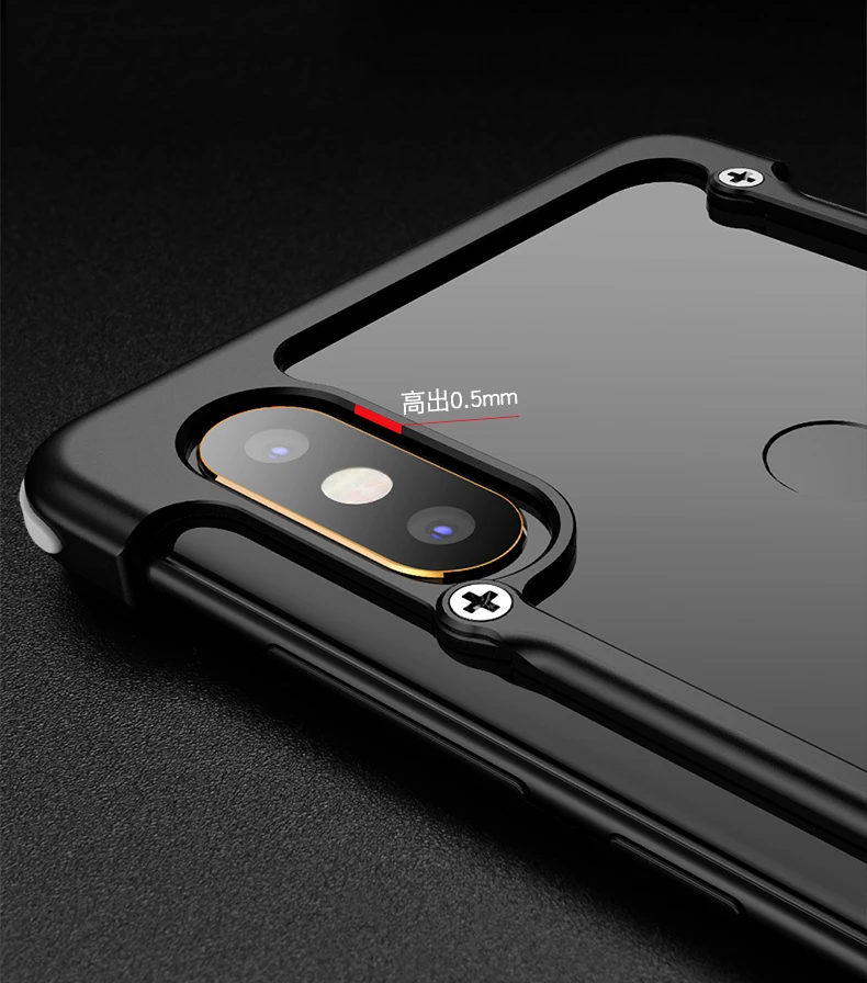 Oatsbasf Алюминиевый металлический бампер чехол для Xiaomi Mi Mix 2 Роскошная подушка безопасности Защита от падения жесткий чехол сумка для Xiaomi Mi Mix 2