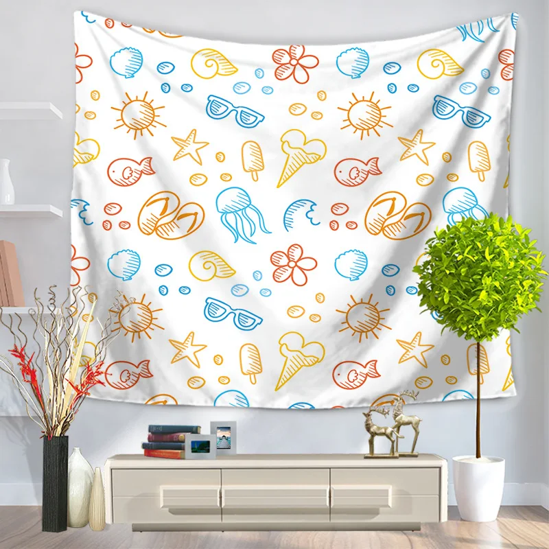 Гобелен для морского организма настенный гобелен Бохо покрывало пляжное