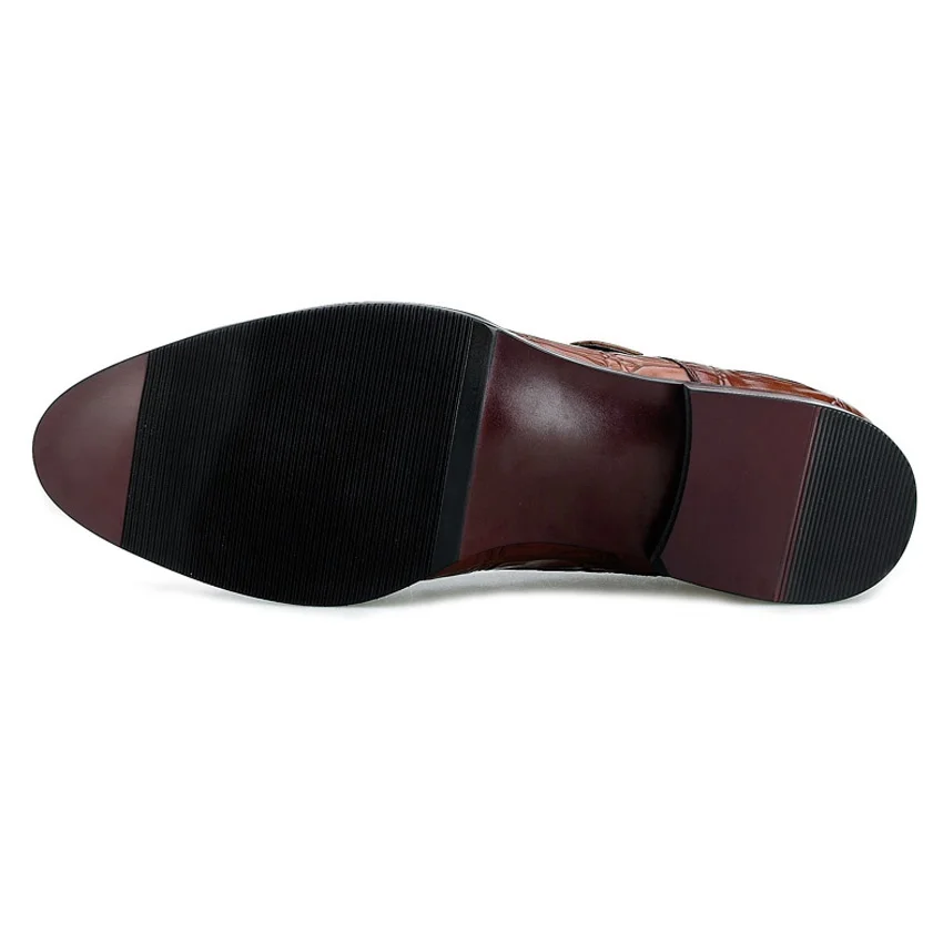 Новинка 2018 винтажная Мужская обувь из натуральной кожи с ремешком роскошная