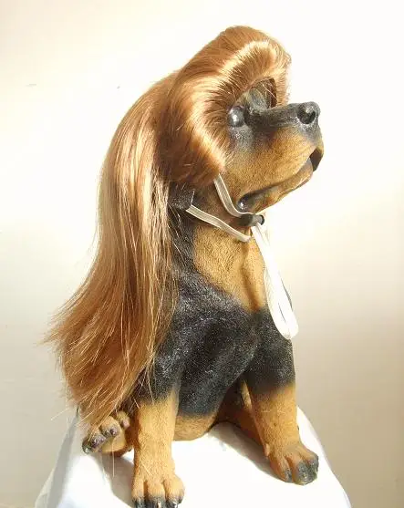 Короткие коричневые парики для домашних животных кошек собак Bobo аксессуары